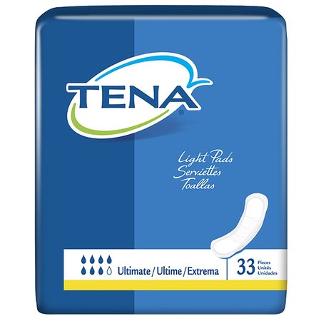 TENA Light Ultimate Unisex Incontinent Pad Ultimate 16" L, PK 33 47709